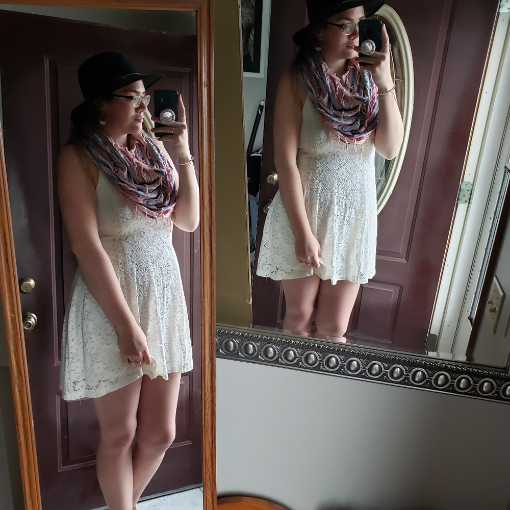 White Lace Summer Dress